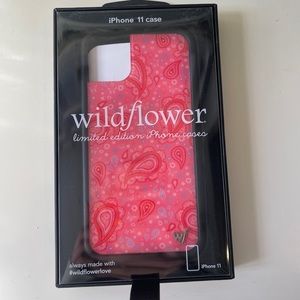 Pink patterned, iPhone, 11, wildflower case